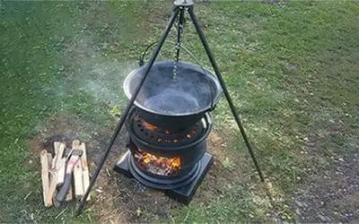 DIY Stove Made From Used Tire Rims