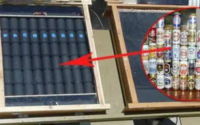 How To Build a Solar Heater from BEER cans for FREE