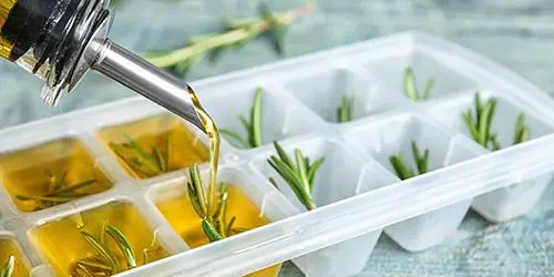 using olive oil to freeze roots