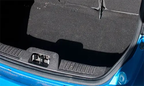 location of the spare tire