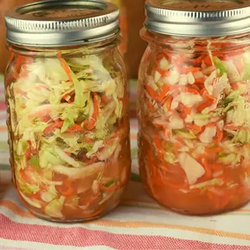 10 Canning Recipes From The Amish - Amish Canned Coleslaw
