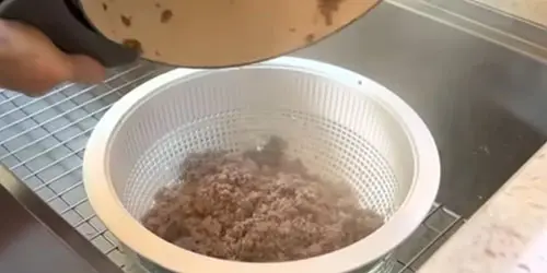 boiled ground beef