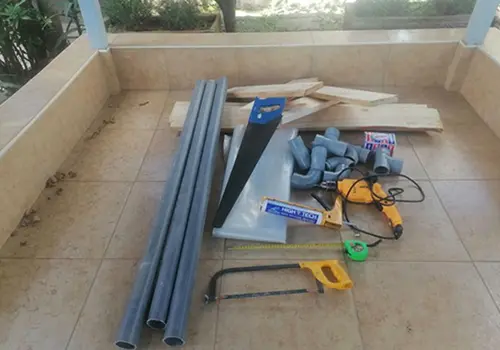 DIY Self-Watering Raised Garden Beds - step 1