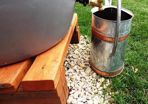 DIY Ingenious Rainwater Harvesting Systems - Barrel Platform
