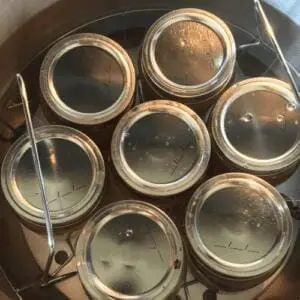 jars being water canned