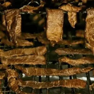 meat on rack