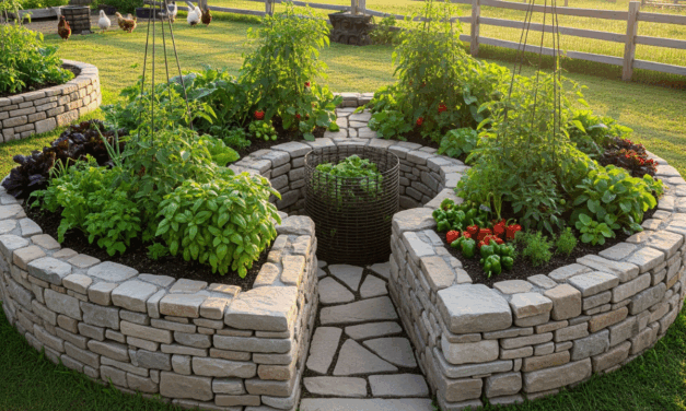 DIY Self-Feeding Keyhole Garden