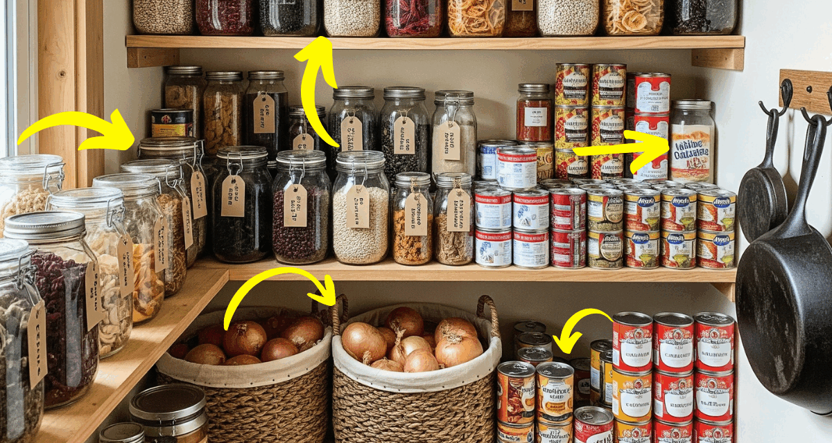 How to Store 2+ Years Worth of Food in a Small Pantry