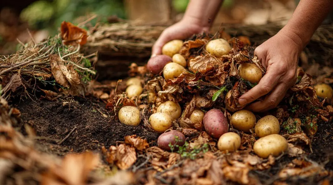 How To Grow Potatoes In ONLY LEAVES
