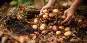 how to grow potatoes in only leaves