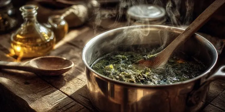 nettle oil mixture seeping