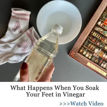 soak your feet in vinegar FHA