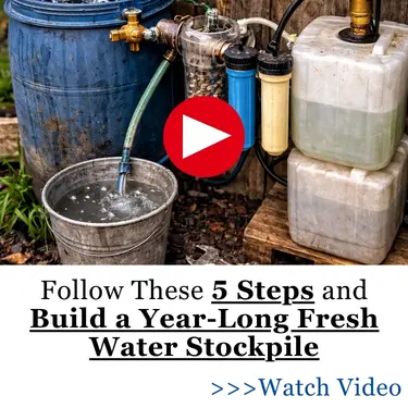 Follow These 5 Steps and Build a Year-Long Fresh Water Stockpile DAS