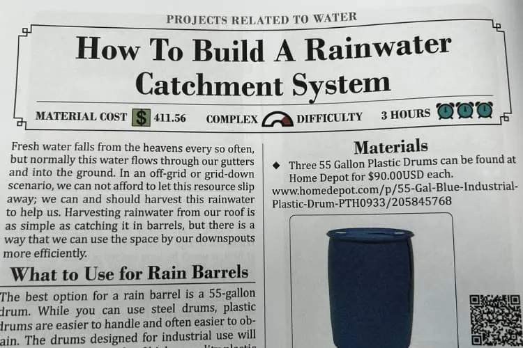 book about how to build rainwater system