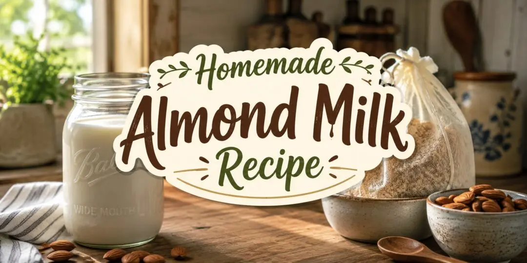 Homemade Almond Milk Recipe – How to Make It From Scratch