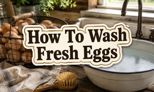 How to Wash Fresh Eggs the Right Way