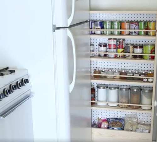 DIY Hidden kitchen Pantry 