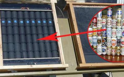 How To Build a Solar Heater from BEER cans for FREE