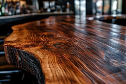 wallnut wood table