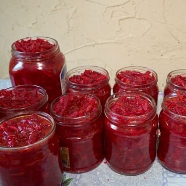 Canned Pickled Red Beets