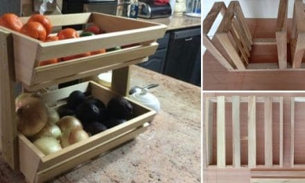 DIY Corner Vegetable Storage Bin