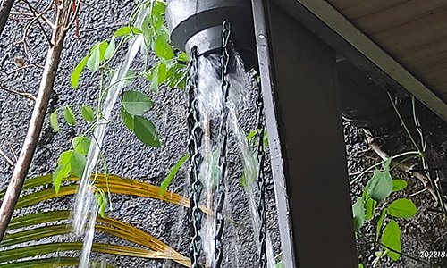 ingenious rain catchment system