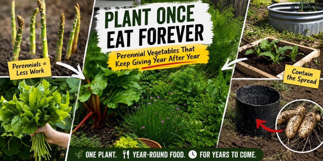Veggies You Only Plant Once And Harvest Forever