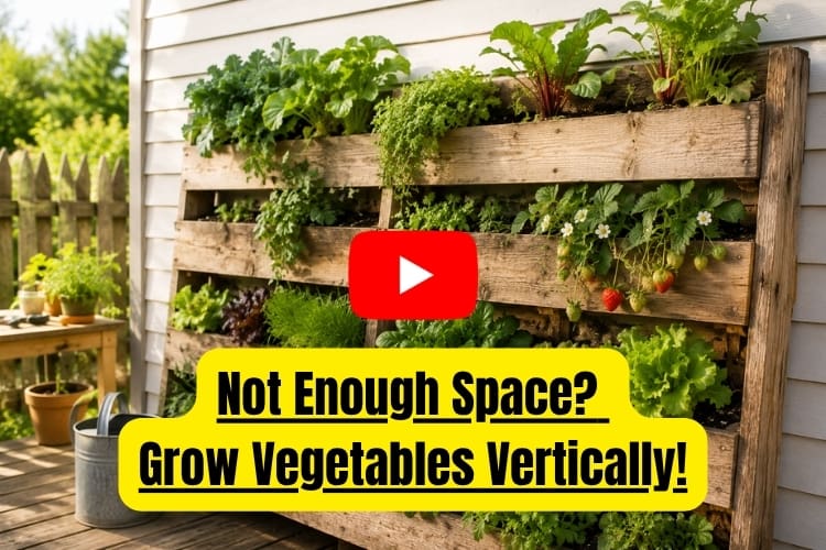 the vertical veggies garden