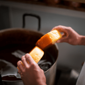 Waxing cheese 