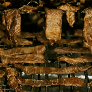 meat on rack