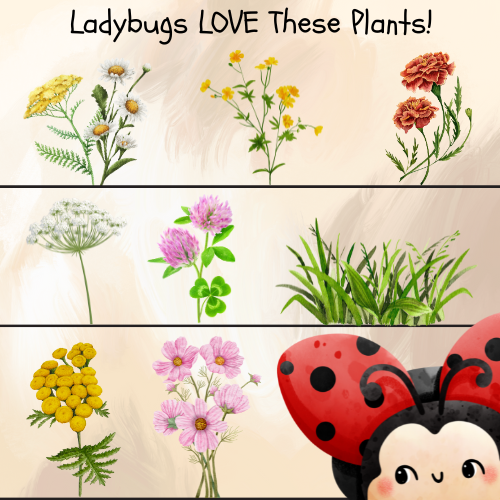 flowers and plants that attract ladybugs to your garden
