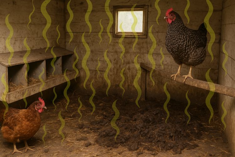 chicken coop odor