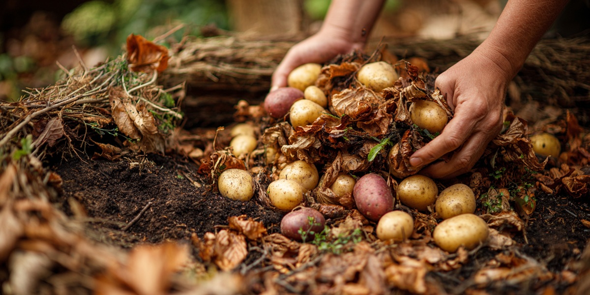 How To Grow Potatoes In ONLY LEAVES