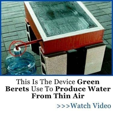 this is the device green berets use to produce water from thin air DAS
