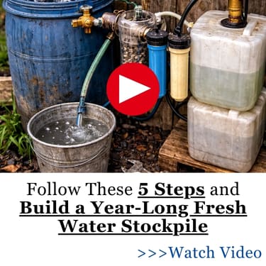Follow These 5 Steps and Build a Year-Long Fresh Water Stockpile DAS