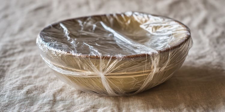 plastic wrap trap