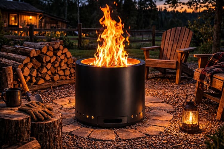 smokeless fire pit