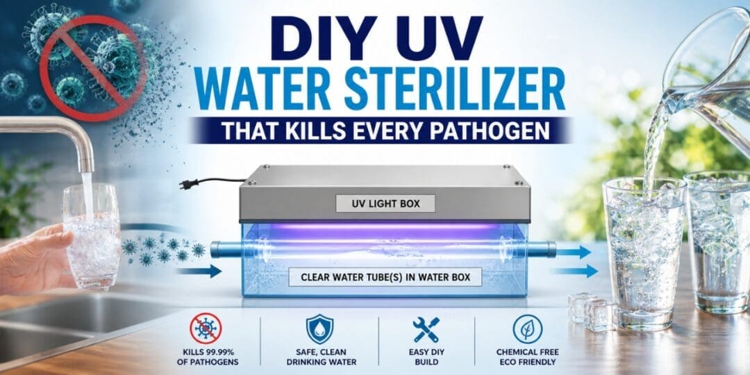 DIY UV Water Sterilizer That Kills Every Pathogen