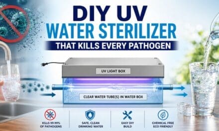 DIY UV Water Sterilizer That Kills Every Pathogen