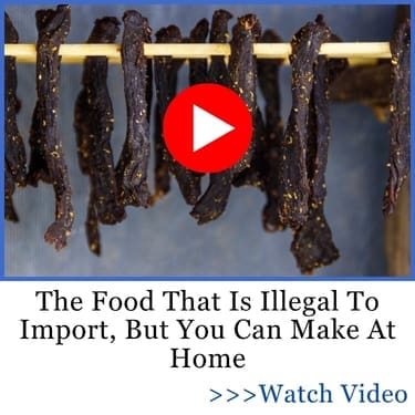 The Food That Is Illegal To Import, But You Can Make At Home Photo of dried meat