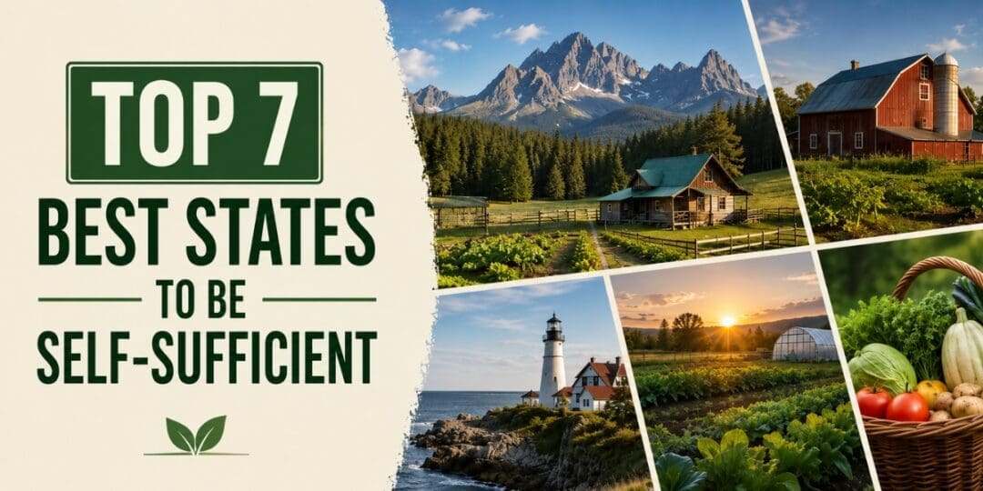 Top 7 Best States to Be Self-Sufficient