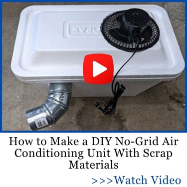 How to Make a DIY No-Grid Air Conditioning Unit With Scrap Materials Photo of AC prototype