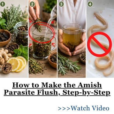 How to Make the Amish Parasite Flush, Step-by-Step watch the video AWB