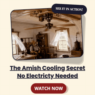 The amish cooling system in action