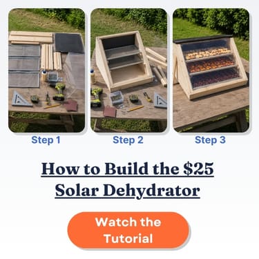 see how to build homemade solar dehydrator