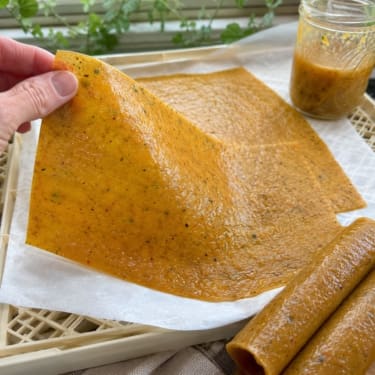 A sheet of soup leather