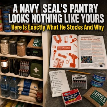 this is how a navy seal's pantry looks like 