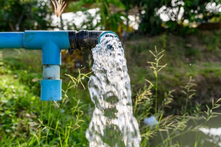 flowing water
