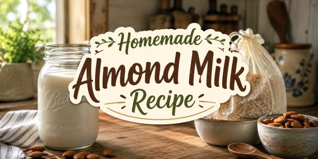 Homemade Almond Milk Recipe – How to Make It From Scratch