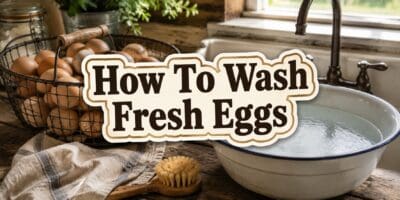 how to wash fresh eggs